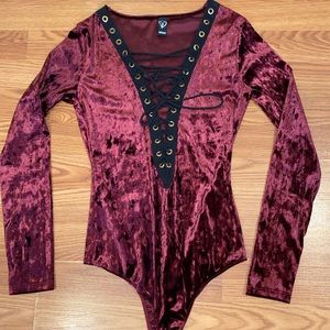 Windsor Burgundy Crossbody Body Suit